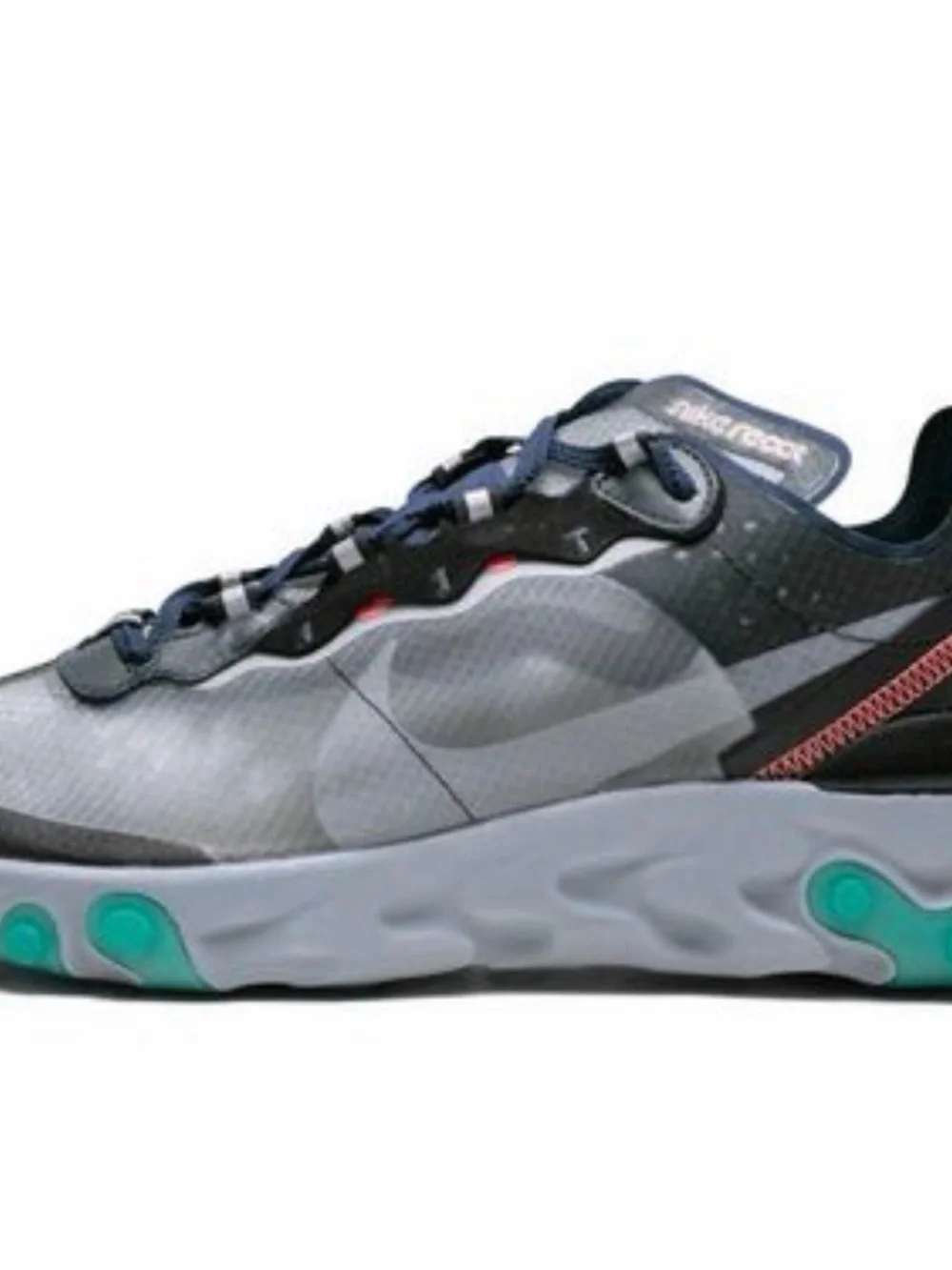 Nike React Element 87 Sneakers Men’s Size 12 – Neptune Green/Navy/Grey/Teal